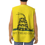 Don't Tread On Me Gadsden Flag Print Sleeveless Baseball Jersey
