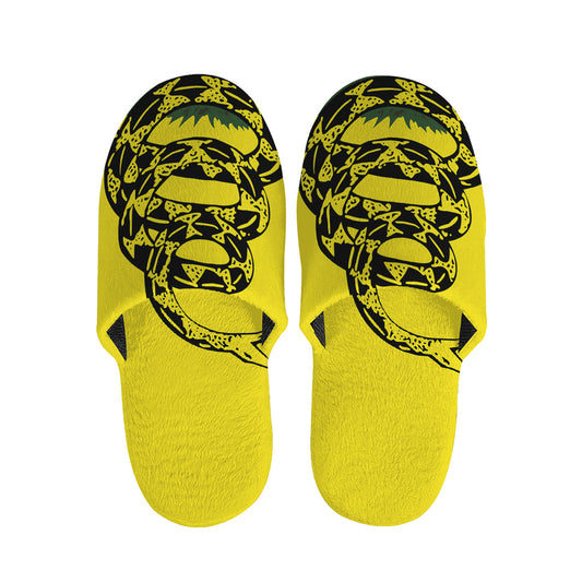 Don't Tread On Me Gadsden Flag Print Slippers