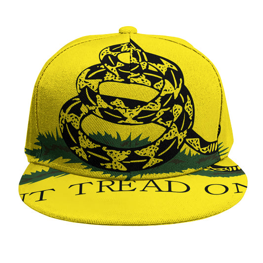 Don't Tread On Me Gadsden Flag Print Snapback Cap