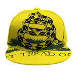 Don't Tread On Me Gadsden Flag Print Snapback Cap