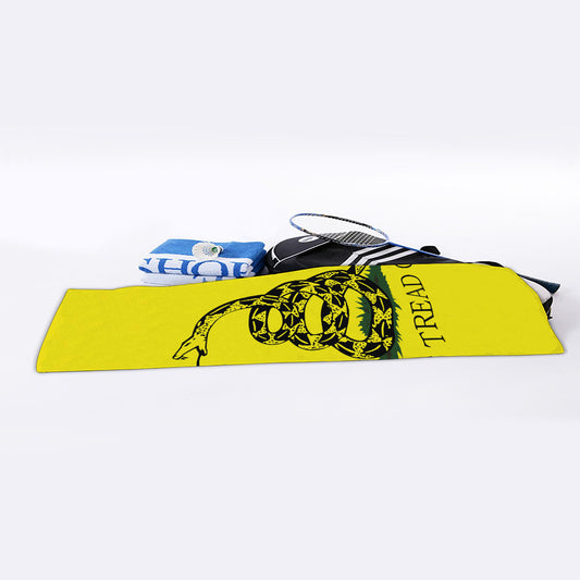 Don't Tread On Me Gadsden Flag Print Sports Towel