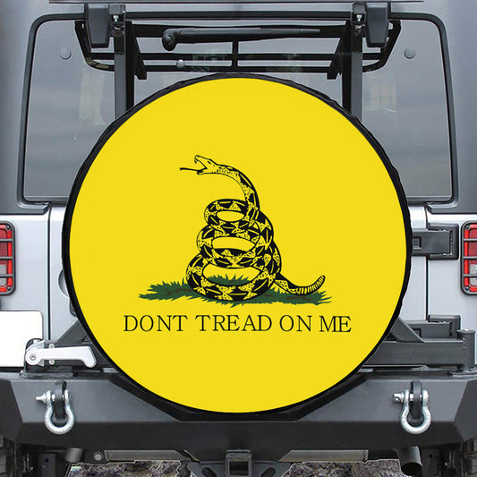 Don't Tread On Me Gadsden Flag Print Tire Cover