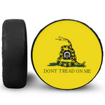 Don't Tread On Me Gadsden Flag Print Tire Cover With Camera Hole