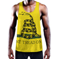 Don't Tread On Me Gadsden Flag Print Men's Workout Tank Top