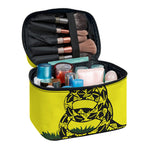 Don't Tread On Me Gadsden Flag Print Travel Makeup Bag