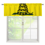 Don't Tread On Me Gadsden Flag Print Window Valance