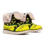 Don't Tread On Me Gadsden Flag Print Winter Boots