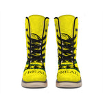 Don't Tread On Me Gadsden Flag Print Winter Boots