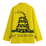 Don't Tread On Me Gadsden Flag Print Women's Blazer