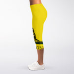 Don't Tread On Me Gadsden Flag Print Women's Capri Leggings
