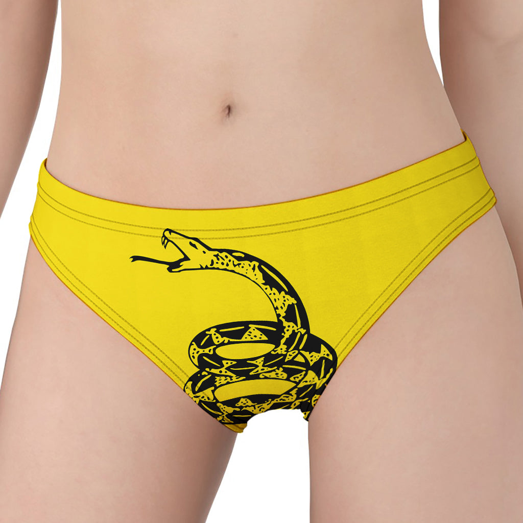 Don't Tread On Me Gadsden Flag Print Women's Panties