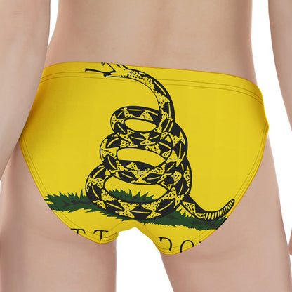 Don't Tread On Me Gadsden Flag Print Women's Panties