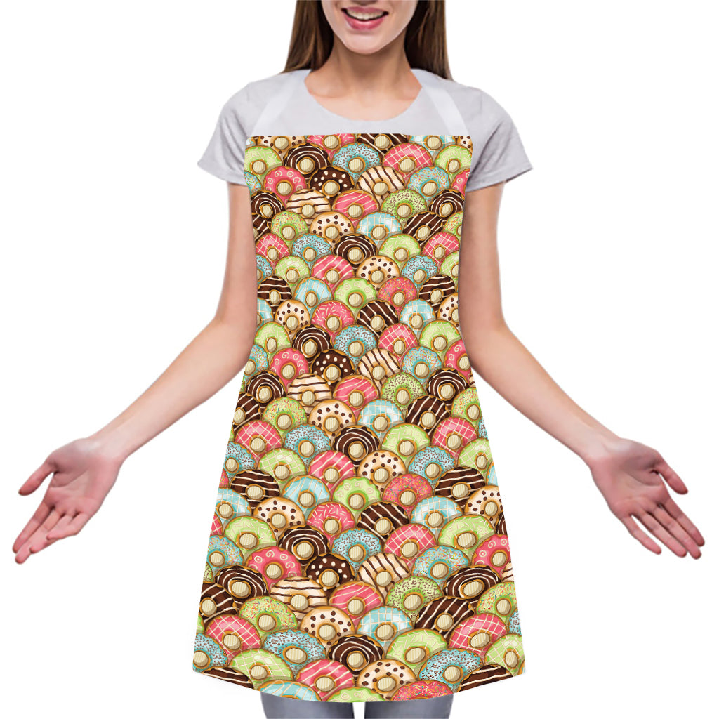 Donuts Pattern Print Adjustable Apron