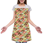 Donuts Pattern Print Adjustable Apron