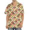 Donuts Pattern Print Aloha Shirt