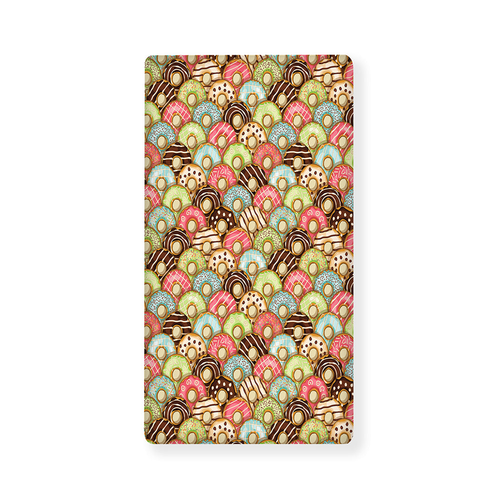 Donuts Pattern Print Baby Crib Sheet