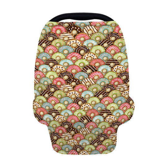 Donuts Pattern Print Baby Seat Cover