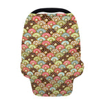 Donuts Pattern Print Baby Seat Cover