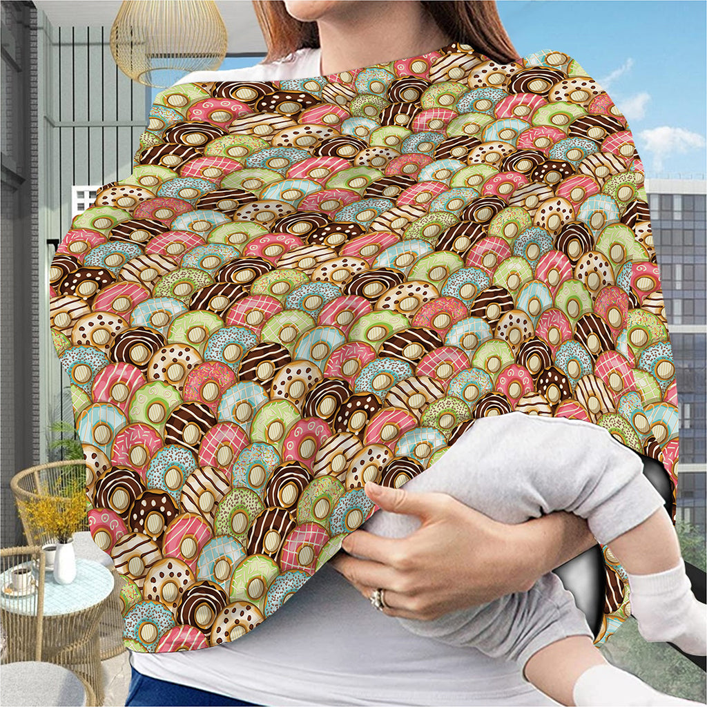 Donuts Pattern Print Baby Seat Cover