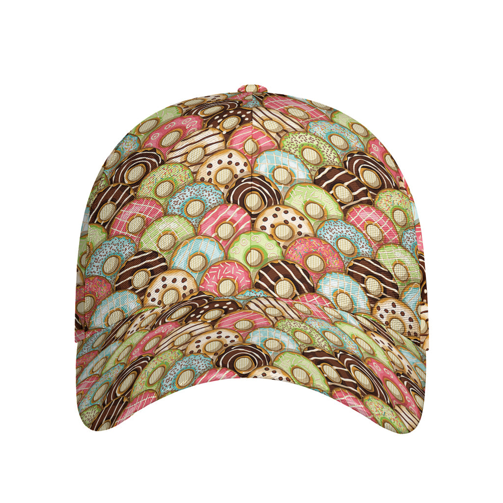 Donuts Pattern Print Baseball Cap