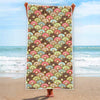 Donuts Pattern Print Beach Towel