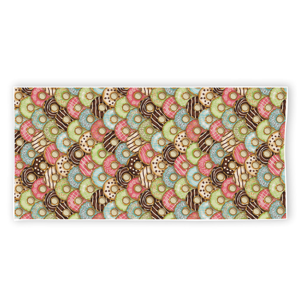 Donuts Pattern Print Beach Towel