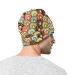 Donuts Pattern Print Beanie