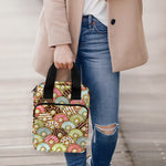 Donuts Pattern Print Bible Tote Bag
