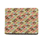 Donuts Pattern Print Bifold Wallet