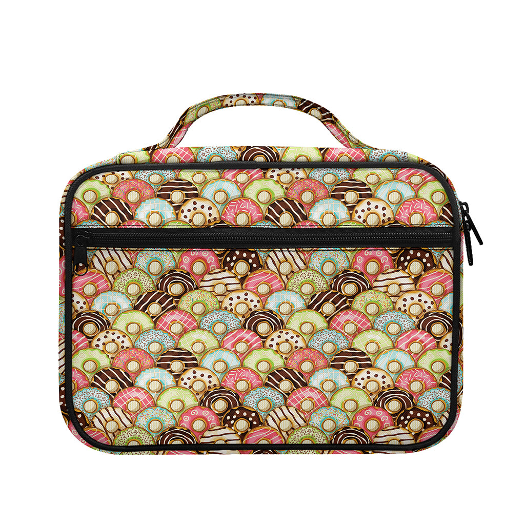 Donuts Pattern Print Briefcase Bible Bag