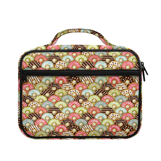 Donuts Pattern Print Briefcase Bible Bag