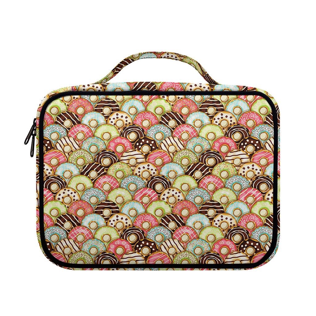 Donuts Pattern Print Briefcase Bible Bag