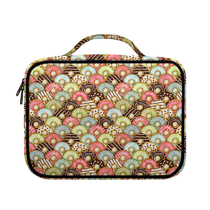 Donuts Pattern Print Briefcase Bible Bag