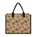 Donuts Pattern Print Canvas Tote Bag