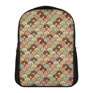 Donuts Pattern Print Casual Backpack