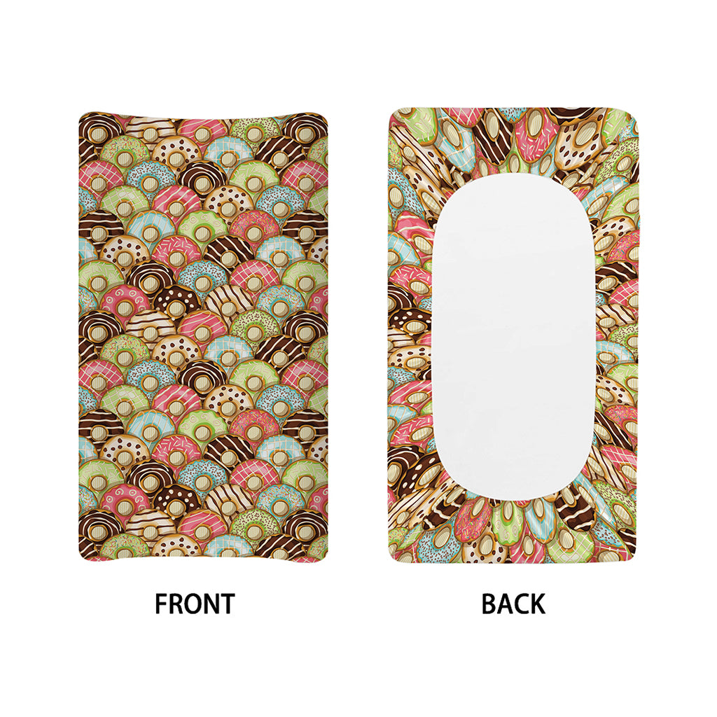 Donuts Pattern Print Changing Pad Cover