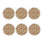 Donuts Pattern Print Coaster Set