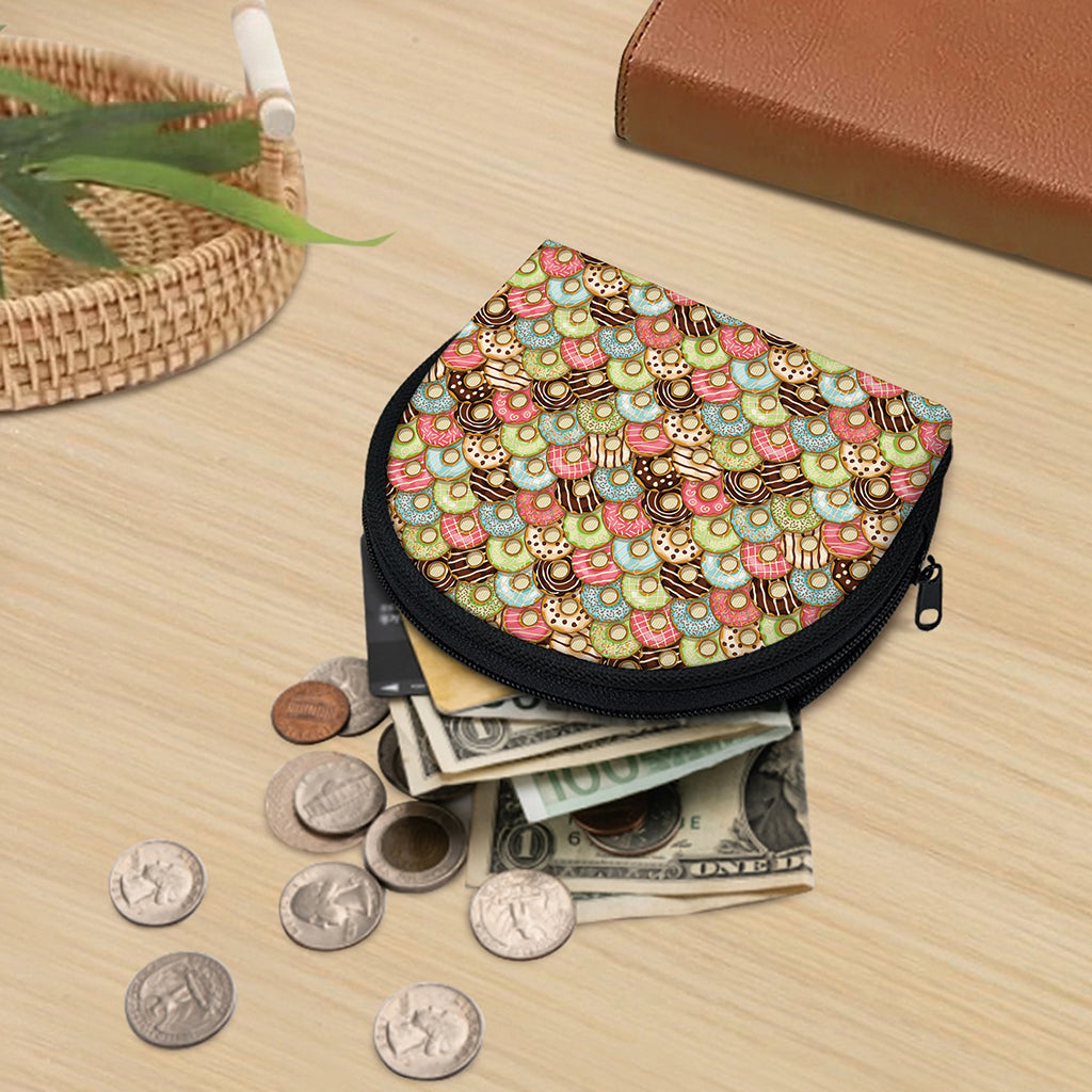 Donuts Pattern Print Coin Purse