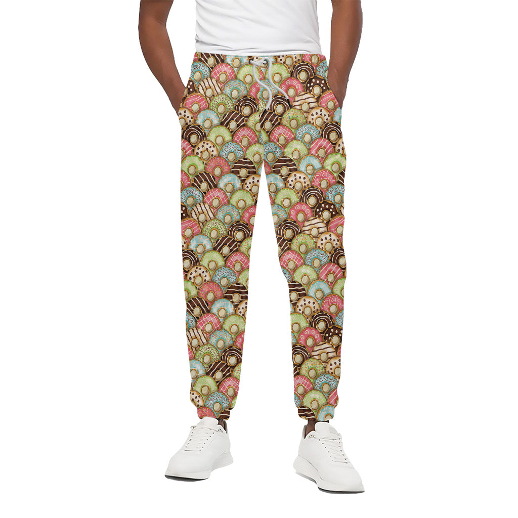Donuts Pattern Print Cotton Pants