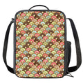 Donuts Pattern Print Crossbody Lunch Bag