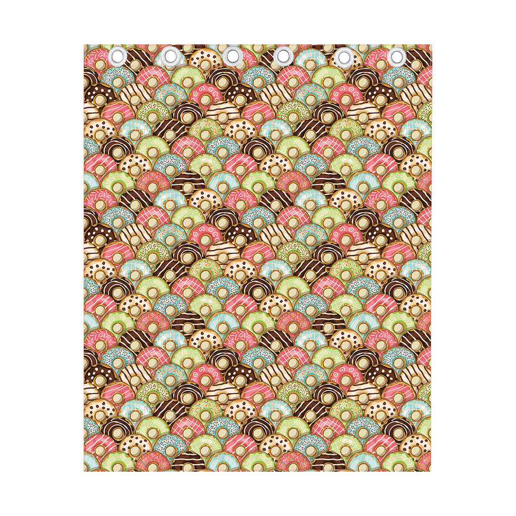 Donuts Pattern Print Curtain