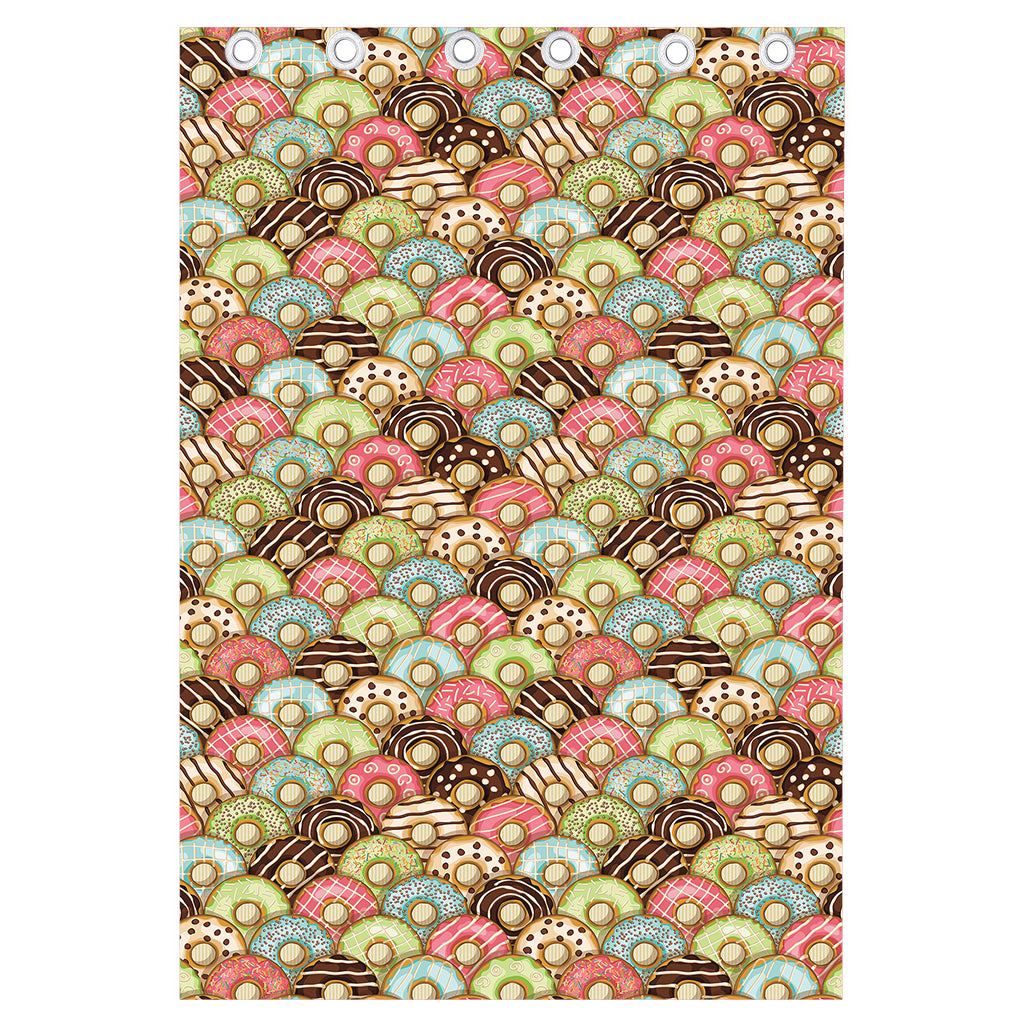Donuts Pattern Print Curtain