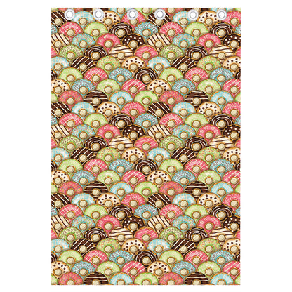 Donuts Pattern Print Curtain
