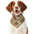 Donuts Pattern Print Dog Bandana