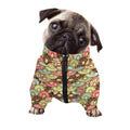 Donuts Pattern Print Dog Zip Up Jacket