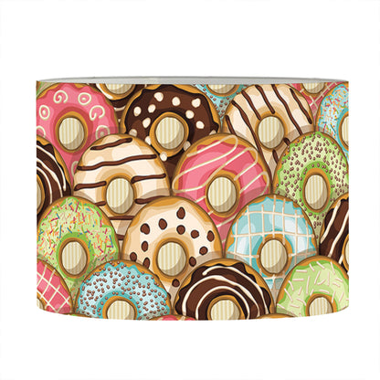 Donuts Pattern Print Drum Lamp Shade