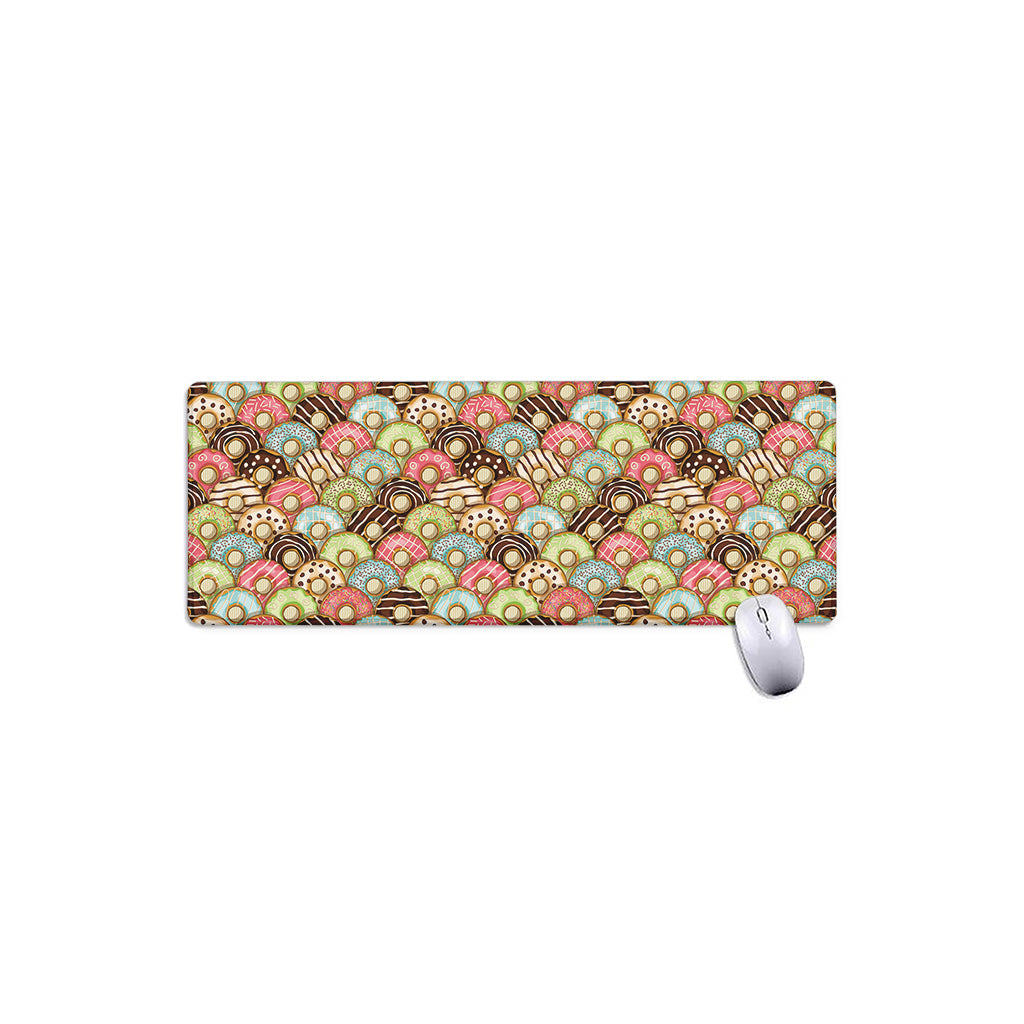 Donuts Pattern Print Extended Mouse Pad