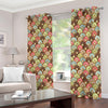 Donuts Pattern Print Extra Wide Grommet Curtains