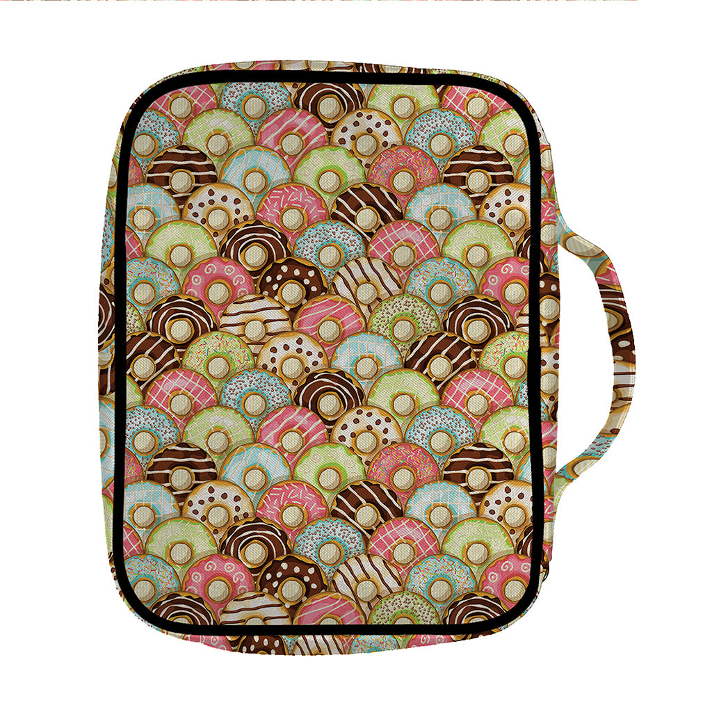 Donuts Pattern Print Front Pocket Bible Bag