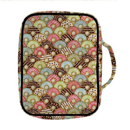 Donuts Pattern Print Front Pocket Bible Bag